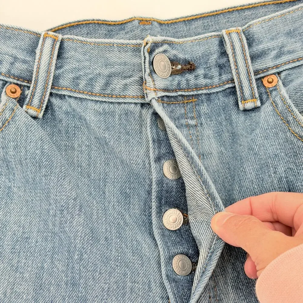 Vintage Levi Strass 501 Blue Jeans‎ Original Riveted XX Button Fly 33X32 (31L)
